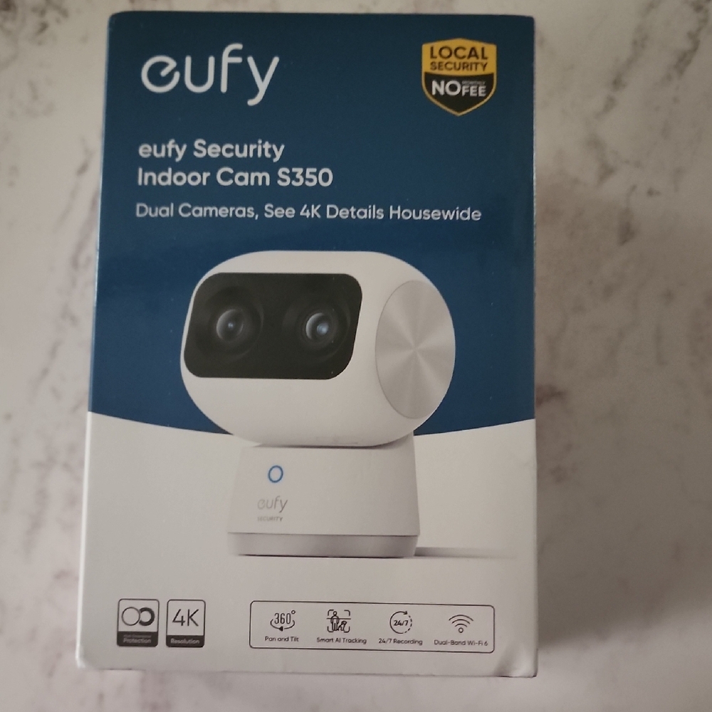 Eufy Indoor Cam S350 - Dual Lens White Camera